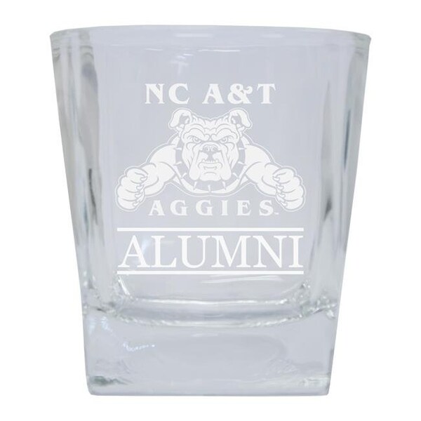 R & R Imports R & R Imports GLTB-C-NCAT20 ALUM North Carolina A&T State Aggies 8 oz Etched Alumni Glass Tumbler - GLTB-C-NCAT20 ALUM