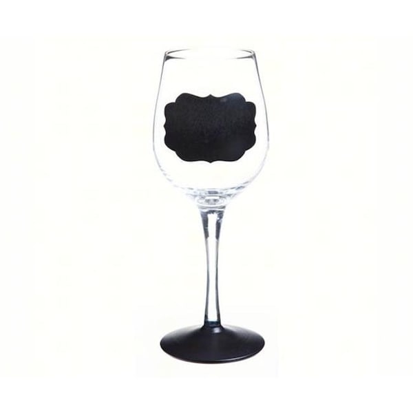 Evergreen Enterprises Evergreen Enterprises EG3CWG163 Handpainted Wine Glass Chalk One Up - EG3CWG163