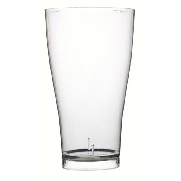 Fineline Settings Fineline Settings FINE4514CL Pilsner Glass Polystyrene Plastic Cups - 6 ct. 14 oz. - FINE4514CL