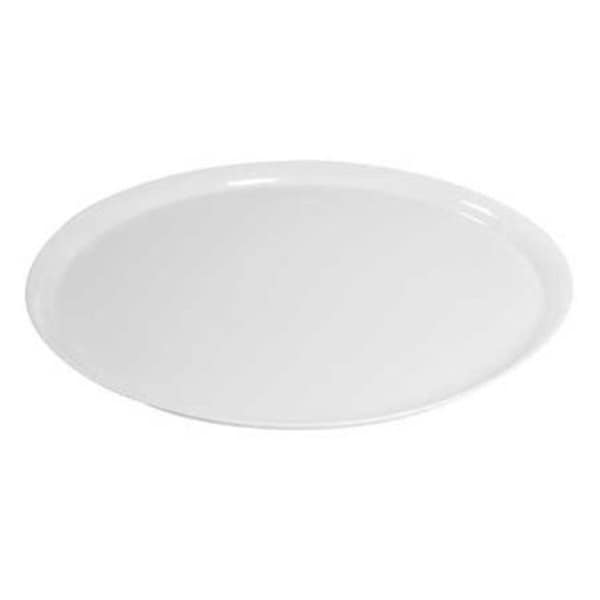 Fineline Settings Fineline Settings 7401-WH White Supreme 14" Round Tray - 7401-WH