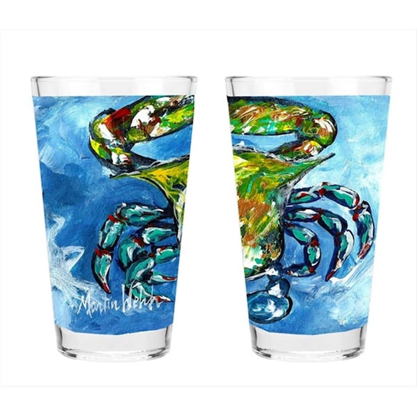 Carolines Treasures Dungeness Crab 16 Oz. Mixing Glass - MW1172PINT