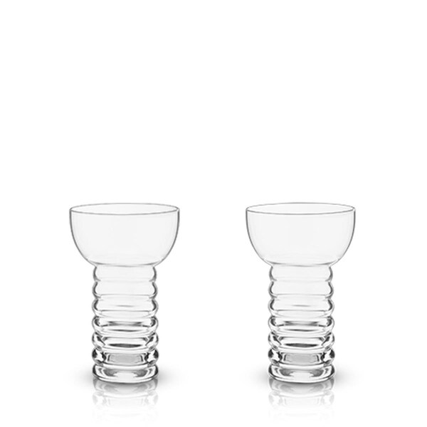Viski 12 oz Raye Pearl Diver Cocktail Glass, Clear, 2PK - 6430
