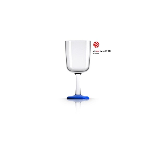 Religious MARC NEWSON  Wine Glass - Klein Blue Nonslip Base, 4PK - PM832