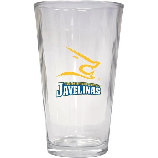 R & R Imports R & R Imports PNT2-C-TXK19 16 oz Texas A&M Kingsville Javelinas Pint Glass - Pack of 2 - PNT2-C-TXK19