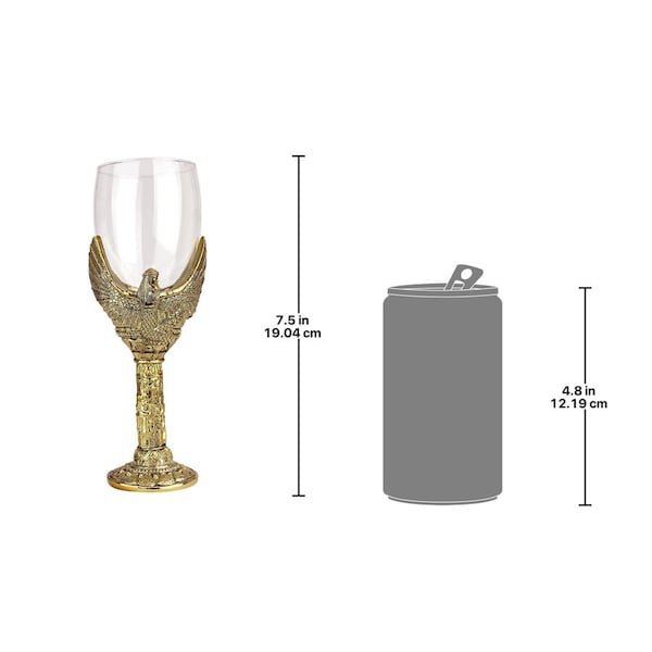 Design Toscano Goddess Isis Sculptural Wine Goblet, PK 6 - JQ69685