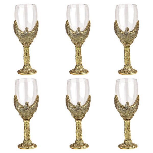 Design Toscano Goddess Isis Sculptural Wine Goblet, PK 6 - JQ69685