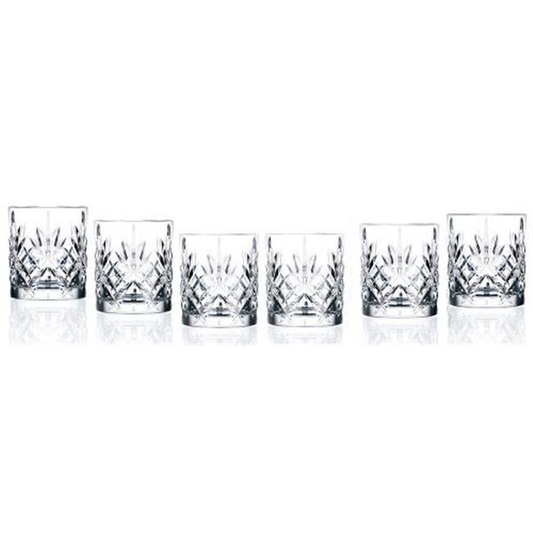 Lorenzo Import Lorenzo Import 238520 RCR Crystal Double Old fashioned Glass set of 6 - 238520