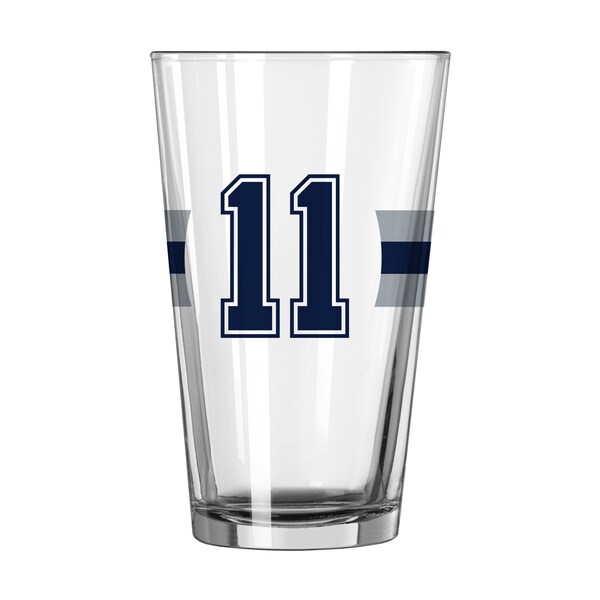 Logo Brands Dallas Cowboys Micah Parsons 16oz Stripe Pint Glass - 609P-G16P-16MP