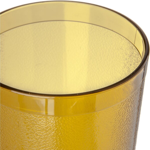 Carlisle Foodservice SAN Plastic Tumbler, 24 oz., Amber, PK72 - 522413