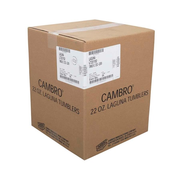 Cambro Cambro Plastic 22 oz. Clear Laguna Tumbler, PK36 - LT22152