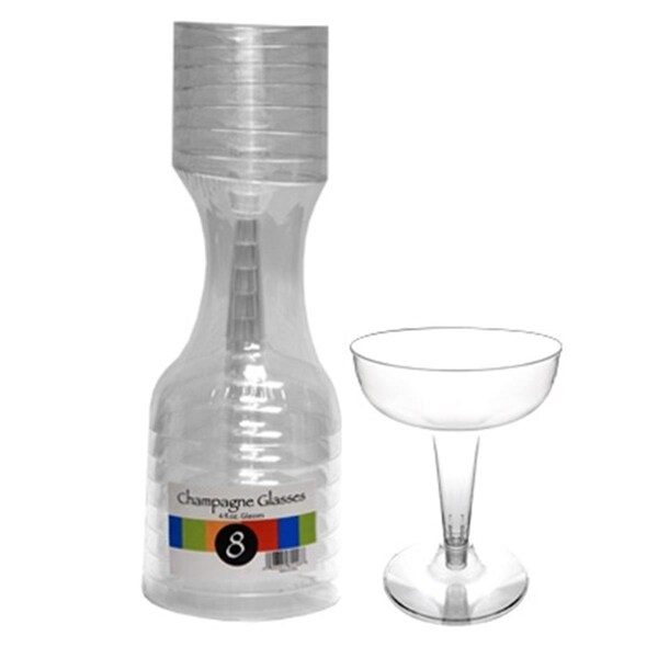 Northwest Enterprises North West Enterprises  Champagne Glasses- Clear, 12PK - NWEN48