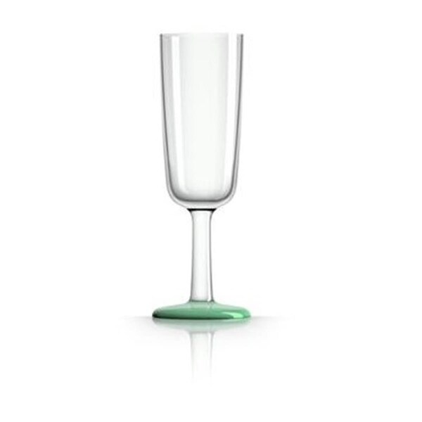 Religious MARC NEWSON Flute Glass, Green Glow-in-Dark Nonslip Base, 4PK - PM843