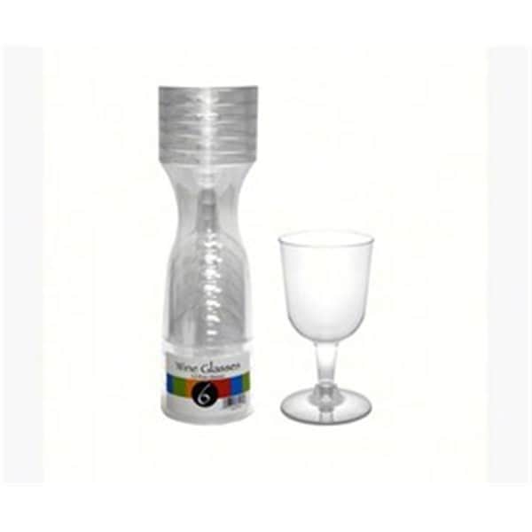 Northwest Enterprises North West Enterprises  6 Wine Glasses, Clear, 2PK - NWEN56