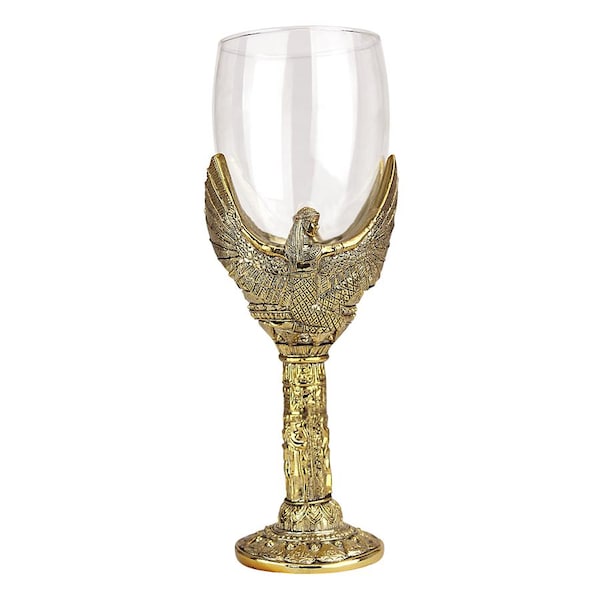 Design Toscano Goddess Isis Sculptural Wine Goblet - JQ9685