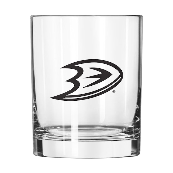 Logo Brands Anaheim Ducks 14oz Gameday Rocks Glass - 801-G14R-1