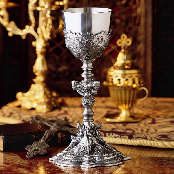Design Toscano The Florentine Santa Croce Pewter Chalice - PA1004