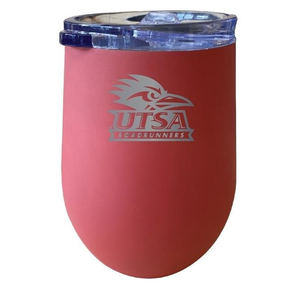 R & R Imports R & R Imports ITWE-C-UTSA20C UTSA Road Runners 12 oz Insulated Wine Stainless Steel Tumbler; Coral - ITWE-C-UTSA20C