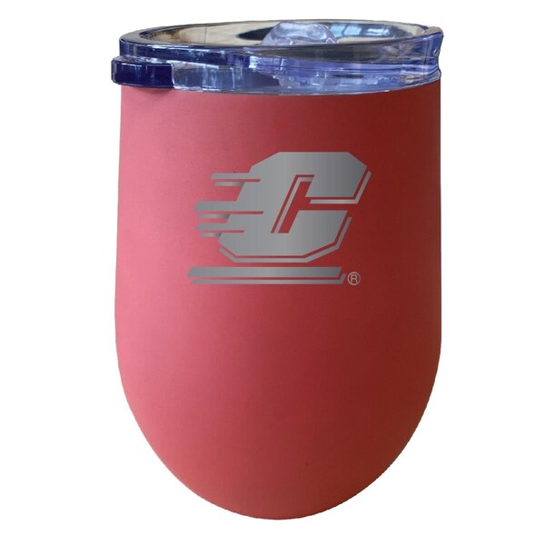 R & R Imports R & R Imports ITWE-C-CMI20C Central Michigan University 12 oz Insulated Wine Stainless Steel Tumbler; Coral - ITWE-C-CMI20C