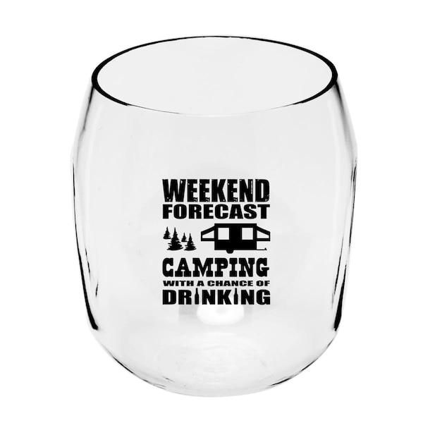Zees Creations Camping Forecast EverDrinkware Wine Tumbler, 4PK - ED1001-CC1