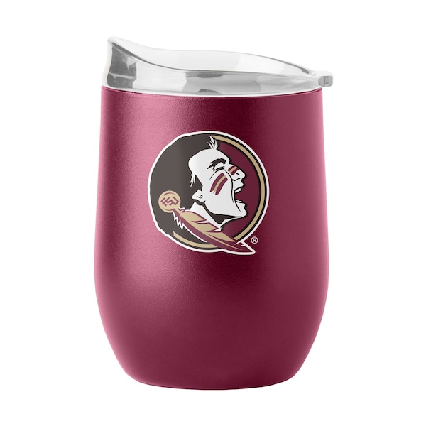 Logo Brands FL State 16oz Flipside Powder Coat Curved Beverage - 136-S16PB-34