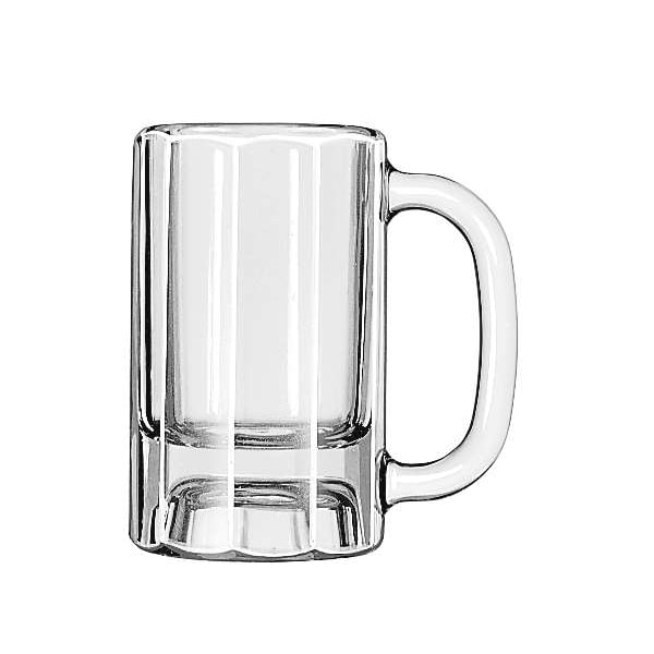 Libbey Libbey 10 oz. Paneled Clear Glass Beer Mug, PK12 - 5019