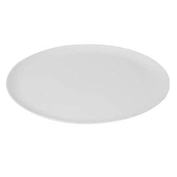 Fineline Settings Fineline Settings 8401-WH White Classic 14" Round Tray - 8401-WH