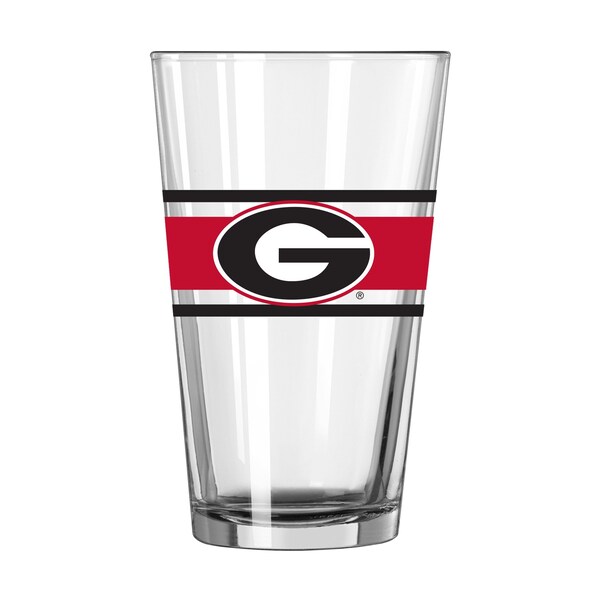 Logo Brands Georgia 16oz Stripe Pint Glass - 142-G16P-16
