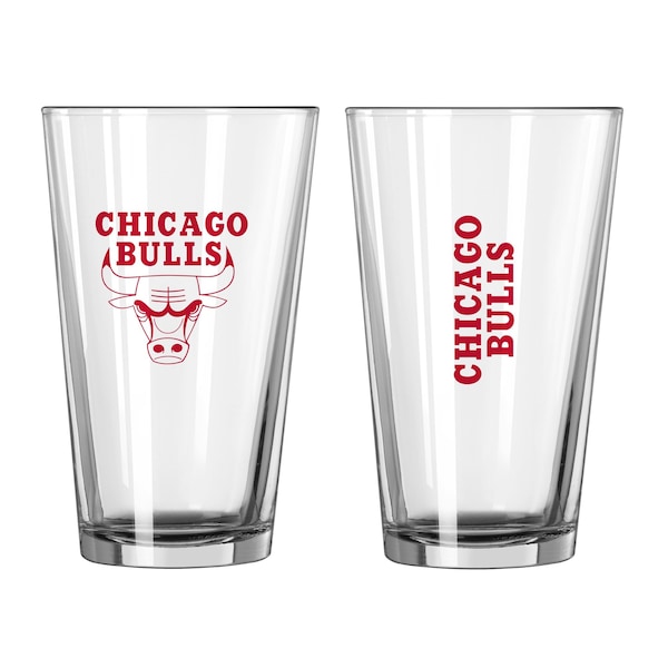 Logo Brands Chicago Bulls 16oz Gameday Pint Glass - 704-G16P-1