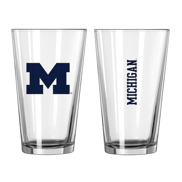 Logo Brands Michigan 16oz Gameday Pint Glass - 171-G16P-1