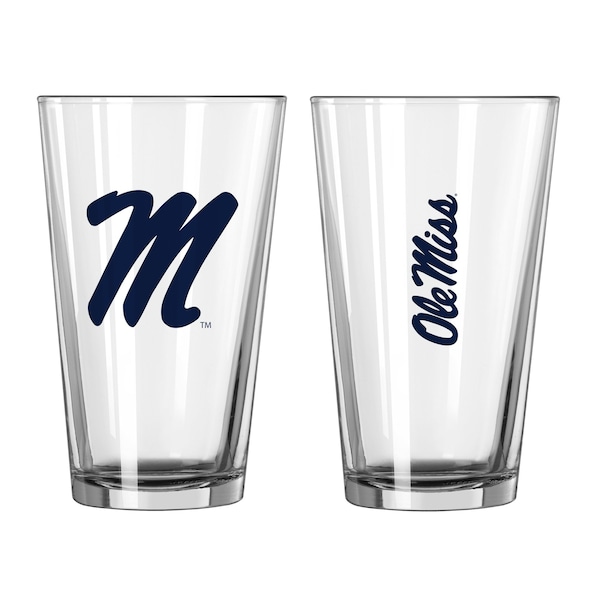 Logo Brands Ole Miss 16oz Gameday Pint Glass - 176-G16P-1