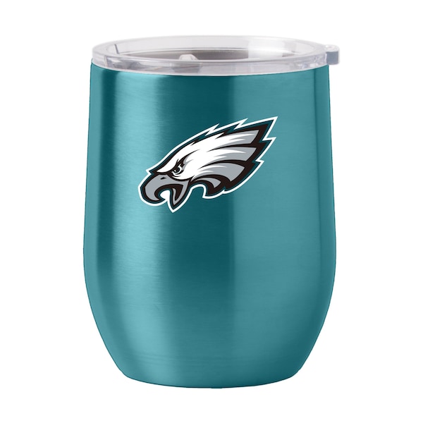 Logo Brands Philadelphia Eagles 16oz Gameday Stainless Curved Beverage - 624-S16CB-1