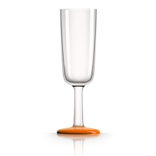 Religious MARC NEWSON Flute Glass, Orange Nonslip Base, 4PK - PM863