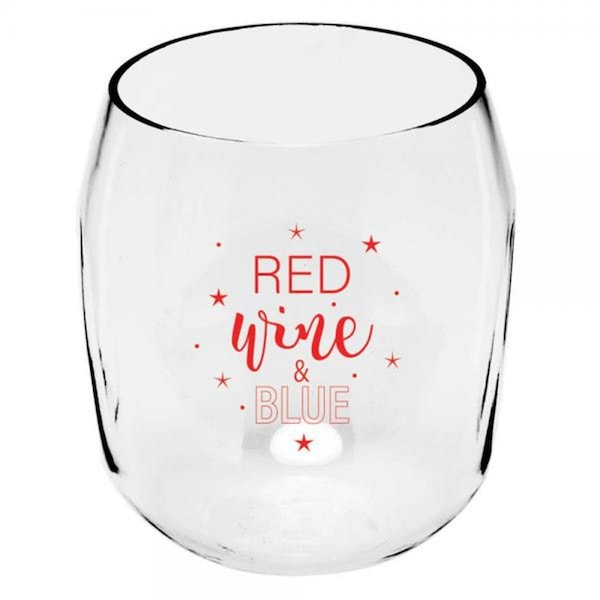 Zees Creation Red Wine & Blue Ever Drinkware Wine Tumbler - ED1001-4TH2