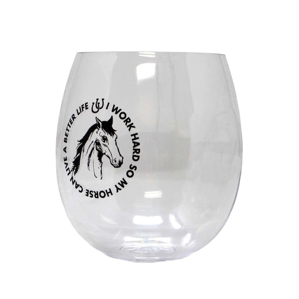 Zees Creations Horses Can EverDrinkware Wine Tumbler - ED1001-H2