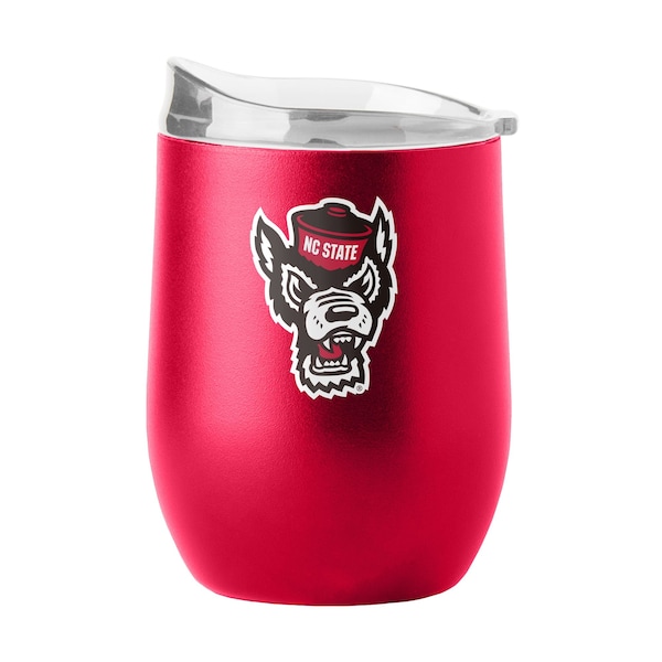 Logo Brands NC State 16oz Flipside Powder Coat Curved Beverage - 186-S16PB-34