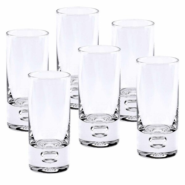 Tarifa 3 oz 3 oz Mouth Blown Crystal Shot or Vodka Glass Set, 6 Piece - TA1847293