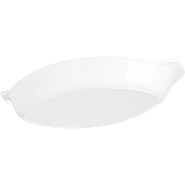 Carlisle Foodservice Oval Casserole, 7-.5"x4-1/4", Wht, PK24 - 740502