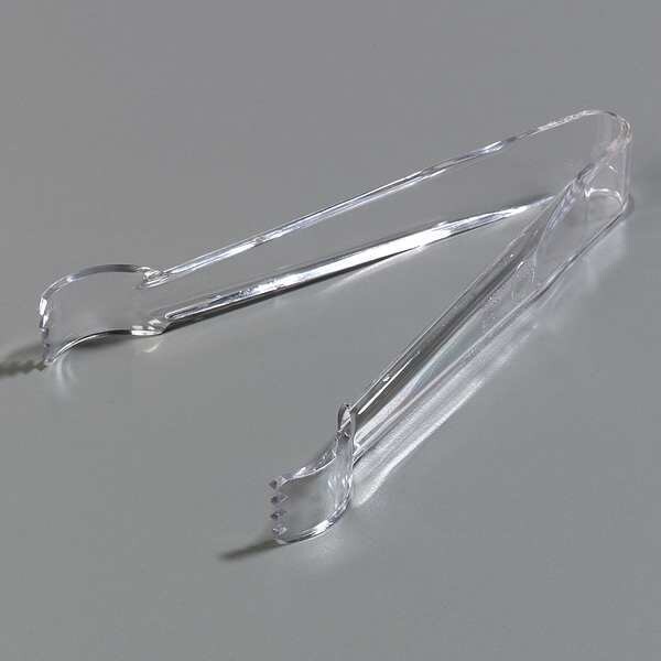 Carlisle Foodservice Pom Tong, Clear, 6.1 In, PK12 - 420607