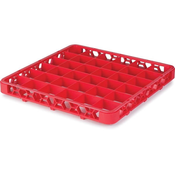 Carlisle Foodservice Dvde Glss Rack Ext, 1.78", Rd, 36 Comp, PK6 - RE36C05