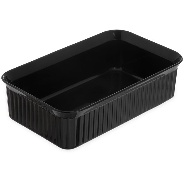 Carlisle Foodservice Rect Crock, 5 lb., Blk, PK12 - 811003