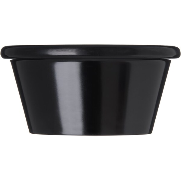 Carlisle Foodservice Mlmn Smooth Ovl Ramekin, 3 oz., Blk, PK48 - S31203