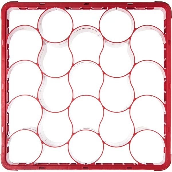 Carlisle Foodservice Long Glass Rack Ext, 20 Comp, Rd, PK4 - REW20LC05