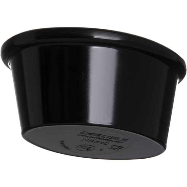Carlisle Foodservice Mlmn Smooth Ovl Ramekin, 2 oz., Bk, PK48 - S31003