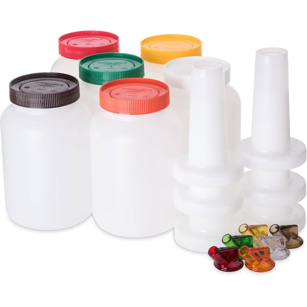 Carlisle Foodservice Stor N Pour 0.5 Gal Complete, Assort, PK6 - PS701B00
