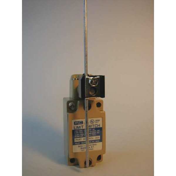 Interruptor de límite de relé y control, palanca ajustable, varilla, 1NC/1NO, 10A @125V CA, Ubicación del actuador: Lateral - RCL-304