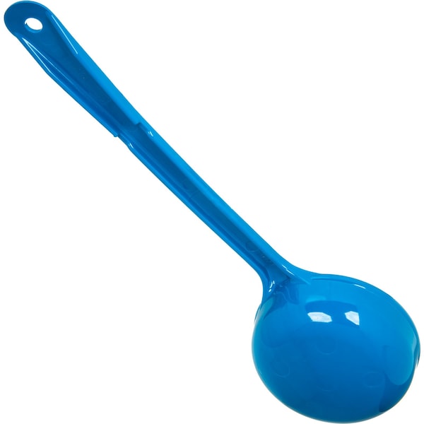 Carlisle Foodservice Solid Long Handle, 8 oz., Blue, PK12 - 399214