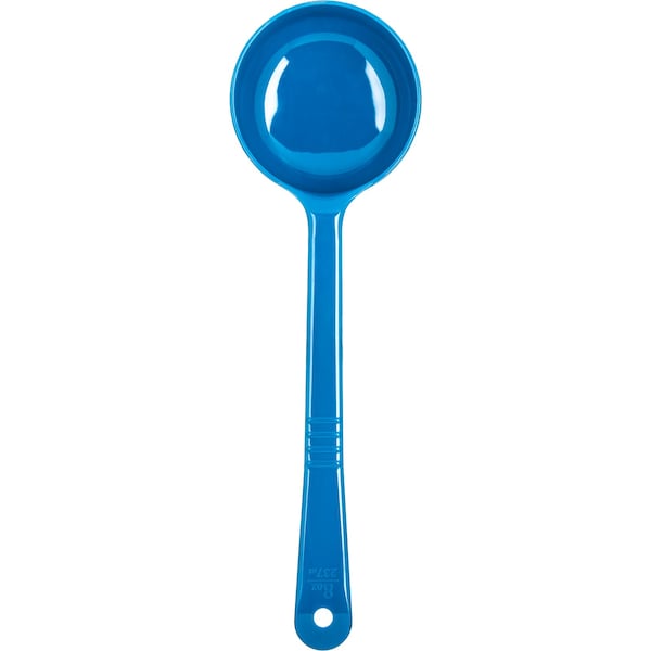 Carlisle Foodservice Solid Long Handle, 8 oz., Blue, PK12 - 399214