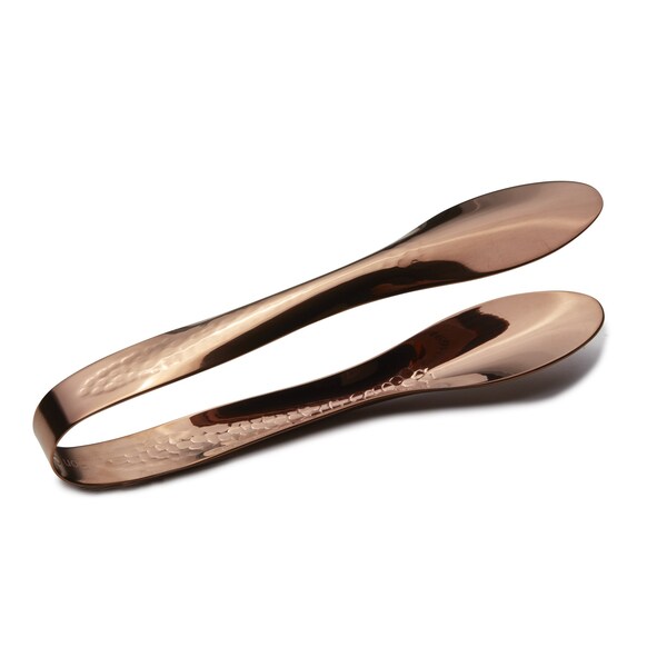 Bon Chef Ez Use Banquet Serving Tongs Hammer Finish 9-1/4" - Rose Gold - 9461HFRG