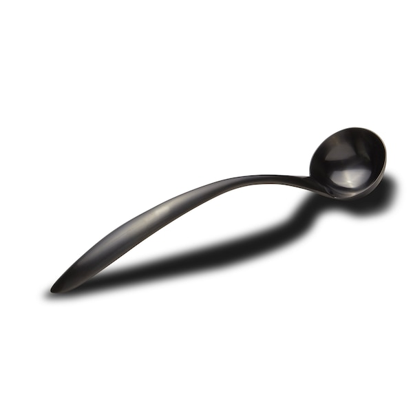 Bon Chef Ez Use Banq Serving Sauce Ladle W/Hollow Cool Handle 10" 1 Oz - Black Matte - 9462BM