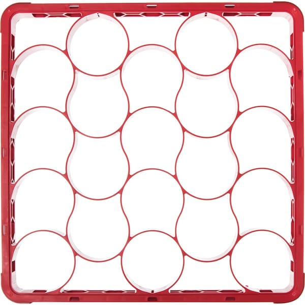 Carlisle Foodservice Shrt Glass Rack Ext, 20 Comp, Rd, PK6 - REW20SC05
